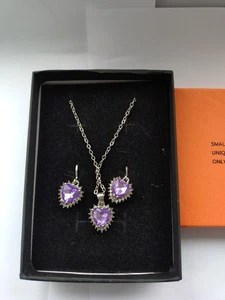 Amethyst Necklace And Earrings Set. - Picture 1 of 2