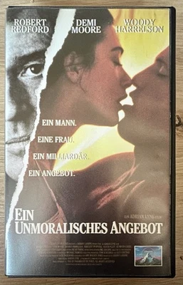 VHS Ein Unmoralisches Angebot - CIC Verleih-Großbox - Robert Redford, Demi Moore - Bild 1 von 4