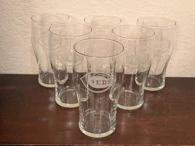 Cincinnati REDS Bud Light Game Time Pint Glass Set Of 6 - Image 1 of 4