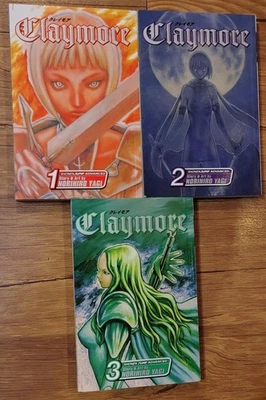 Claymore- Manga  Series # 1-3 - Norihiro Nagi - English - - Image 1 of 4