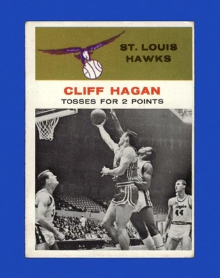 1961-62 Fleer Set-Break # 53 Cliff Hagan VG-VGEX (crease) *GMCARDS* - Image 1 of 2