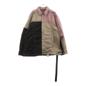 DRKSHDW Dark Shadow 23SS JUMBO WORKER JKT Switch Denim Jacket Multi Black Pink D - Picture 1 of 6