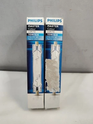 Pack Of 2 Genuine Philips Master Colour CDM-TD 70W/830 G12  - Image 1 of 4