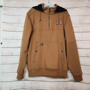 DRI DUCK Men's M Pullover Hooded Sweater Kangaroo Pocket Fleece Lined Helena 50 - Picture 1 of 18