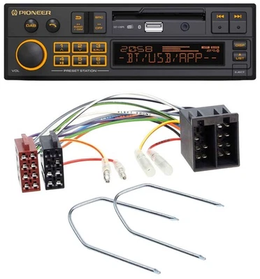 Pioneer DAB MP3 USB Bluetooth Autoradio für Audi 80 86-96 90 84-91 100 82-94 200 - Bild 1 von 4