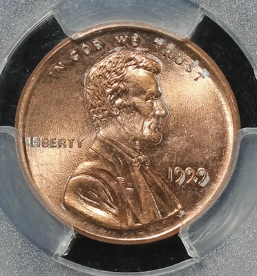 Centavo Lincoln 1999 graduación profesional MS65RD Broadstruck error como nuevo Foto 1 de 3