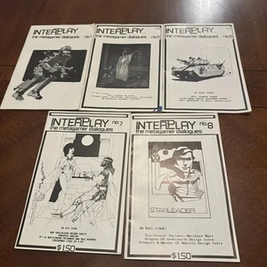 5 Different Issues of 1980's Era Magazine for Metagamers: Interplay #s 1,5,6,7,8 - Picture 1 of 2