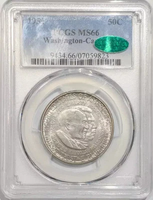 1952 Washington Carver Commemorative Half Dollar PCGS MS-66 CAC - Image 1 of 2