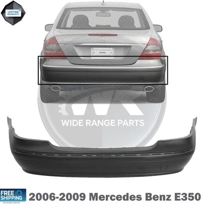 New Rear Bumper Cover Primed For 2006-2009 Mercedes Benz E350 Sedan MB1100245 Foto 1 de 4