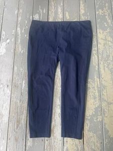 Lauren Ralph Lauren Womens Pants 18W Stretch Comfort Navy - Picture 1 of 9