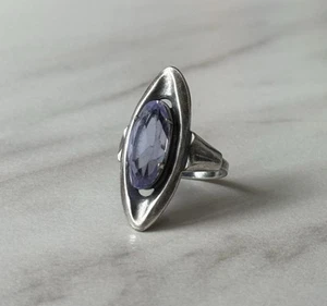 Vintage Russian Soviet Cupronickel Ring USSR Women's Jewelry 7.25 (17.5) - Picture 1 of 9