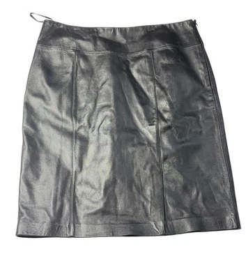 Юбка Jaclyn Smith размер 16 женская кожа ягненок черная - Изображение 1 из 4