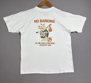 Vintage 90s 1999 Cleveland Browns Football Funny Humor Dog Tee No Barking Sz L - Picture 1 of 21