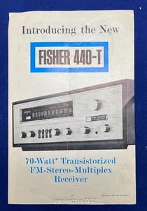Original The Fisher 440-T Receiver Verkaufsprospekt - Bild 1 von 1