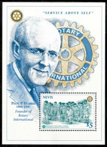 Nevis 1997 - Rotary - Souvenir Stamp Sheet - Scott #1008 - MNH - Picture 1 of 1