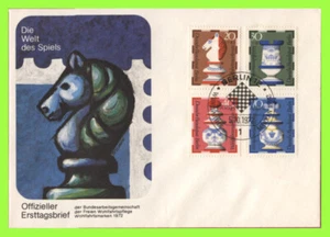 Germany 1972 Chess set on official First Day Cover, Berlin - Picture 1 of 1
