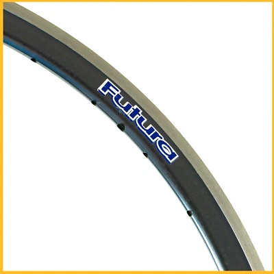 NOS AMBROSIO FUTURA 26" CLINCHER FELGE 32 LOCH RENNRAD AERO BLUE 650c 571 90S - Bild 1 von 4