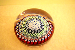 Fabulous Near Antique (1976) Whitefriars Large Close Pack Millefiori Paperweight