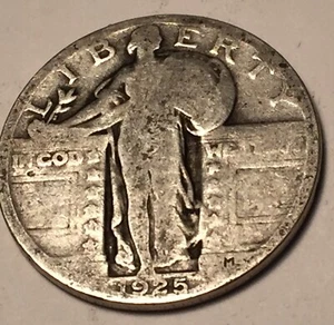 Cuarto de libertad permanente 1925 90 % plata - Imagen 1 de 6