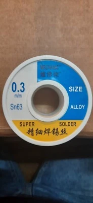 Stagno 0,3 mm Rotolo Nuovo da 72 gr. Con Argento  - Immagine 1 di 2