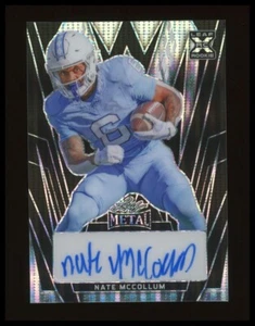 1/1 Nate McCollum 2024 Leaf Metal Autographs Pulsar #BANMC AUTO UNC Tar Heels - Picture 1 of 2