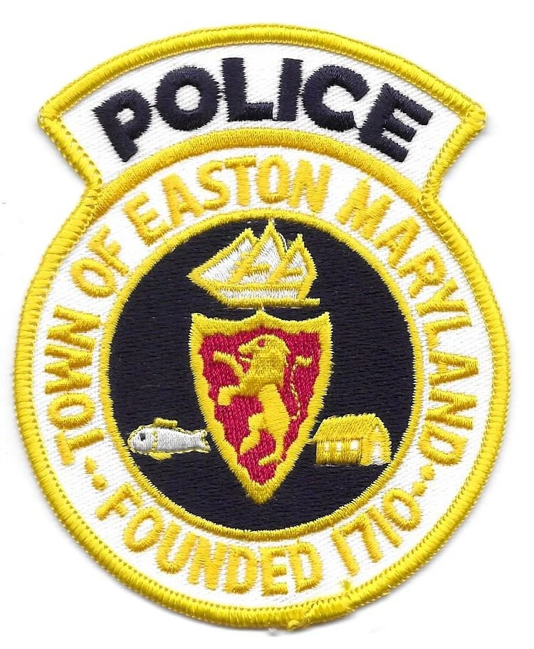 Полицейская нашивка Easton MARYLAND MD желтая - Изображение 1 из 1