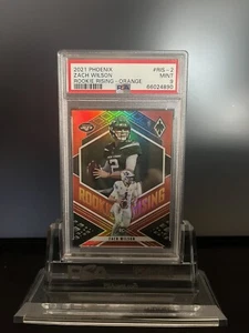 2021 Panini Phoenix Zach Wilson Orange Rookie Rising /99 PSA 9 MINT - Picture 1 of 2