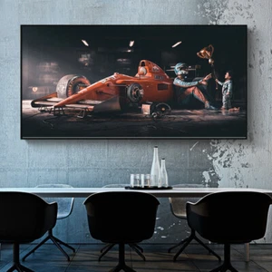 Auto Poster Klassisches Rennen Rennen Wandbild Kunstdruck Leinwandbild für Wohndeko - Bild 1 von 10