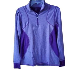 Champion Pullover Activewear Top 1/4 Zip Long Sleeve Purple M - Picture 1 of 8
