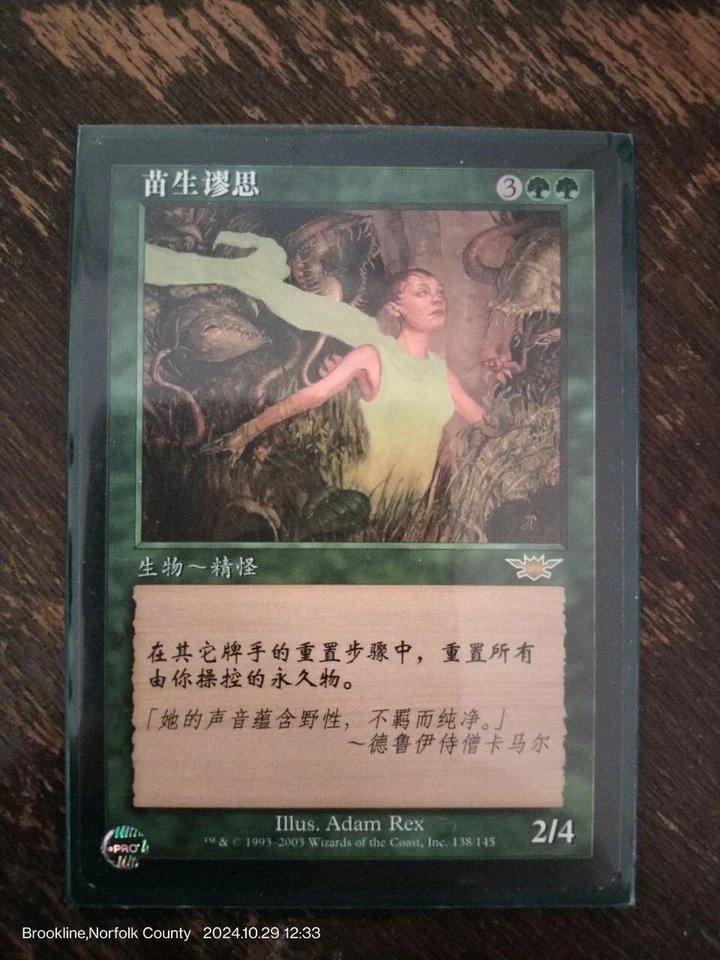 MTG Seedborn Muse Legions Magic the Gathering - NM/LP - Chinese - Image 1 of 1