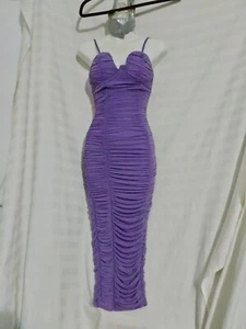 fashion nova dress purple size xs( CC22) - Picture 1 of 8