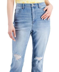 Women's Style & Co Distressed High rise  Slim Leg Ankle Jeans Billie Size 14 NWT - Picture 1 of 7