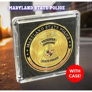 Moneda de Desafío de Policía del Estado de Maryland Incluye Estuche ¡Nuevo! - Imagen 1 de 19