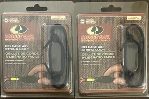 2X Mossy Oak 3-PACK ~ String D-Loop Compound Bow Release Aid ~ Archery Hunting - Picture 1 of 1