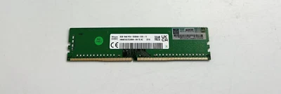 P43016-B21 HPE 8GB (1x8GB) Single Rank x8 DDR4-3200 Unbuffered Standard Memory - Image 1 of 3