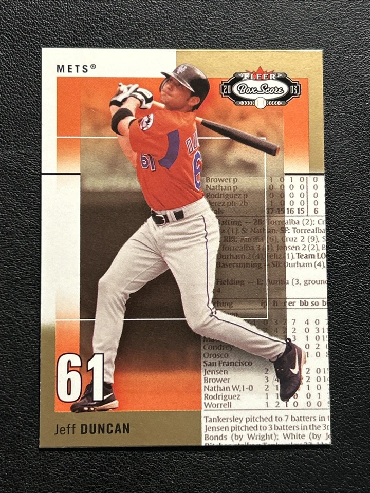 2003 Fleer Box Score JEFF DUNCAN RC #124 - Image 1 of 1