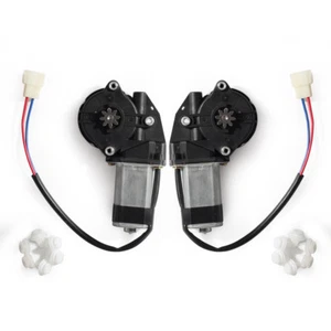 1 Pair Left&Right 12V POWER Window Lifter Regulator Motor 3 Holes+8 Tooth Gear - Foto 1 di 12