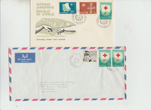 Cyprus 1975 FDC  Anniv. issues with Red Cross, 1975 Cover with issue in postage