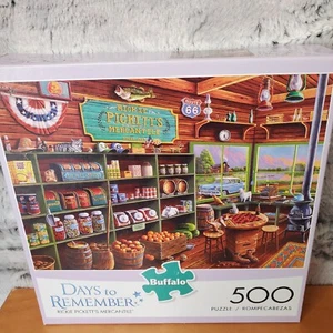 NEW DAYS TO REMEMBER RICKIE PICKETT'S MERCANTILE 1956 CHEVY JIGSAW PUZZLE 500 Pc - Picture 1 of 5