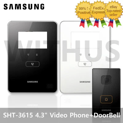 Videoteléfono LCD SAMSUNG EZON SHT-3615 4.3" + Intercomunicador DoorBell - 2 colores_ Foto 1 de 2