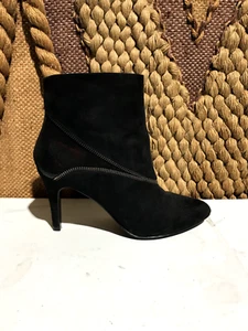 Botines Coach And Four Negros Tacones con Cremallera Lateral Detalle de Cremallera Talla 8 EE. UU. - Imagen 1 de 8