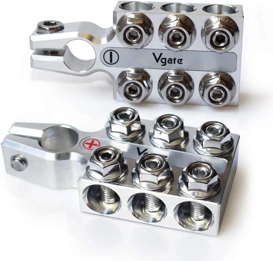 Lead Acid Battery Terminal Clamps 8AWG up to 4/0(XL) AWG Gauge A12 SAE/DIN/EN - Image 1 of 4