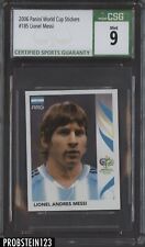 2006 Panini World Cup Stickers Soccer #185 Lionel Messi Argentina CSG 9 MINT 