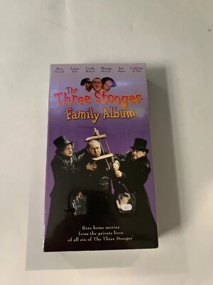 The Three Stooges Family Album 1999 VHS Rare Home Movies Foto 1 de 4