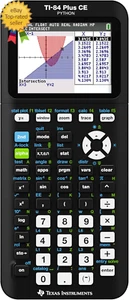 TI-84 plus CE Color Graphing Calculator, Black - Picture 1 of 11