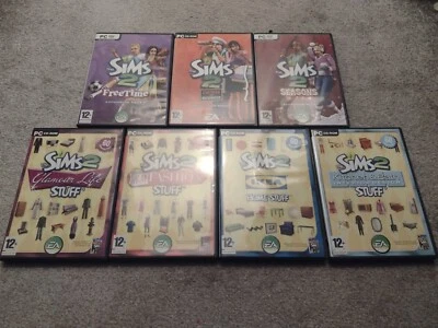THE SIMS 2 BUNDLE: FREE TIME OPEN FOR BUSINESS SEASONS EXPANSIONS & 4 STUFF PC 7 - Image 1 of 3