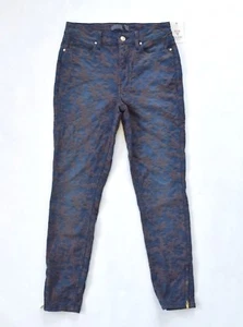 GUESS Women’s 1981 Marylin 3-Zip Floral Jacquard Jeans – Blue / 27 - Picture 1 of 8