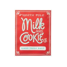 Raz Imports Kringle Candy Co. 19" Milk and Cookie Co Wall Art
