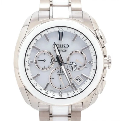 Seiko Astron Revolution línea SBXC057 CE×TI CE×TI esfera blanca solar Foto 1 de 4