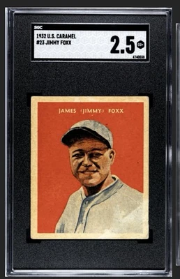 Caramelo #23 Jimmie Foxx 1932 SGC 2,5 (centrado)  Foto 1 de 2